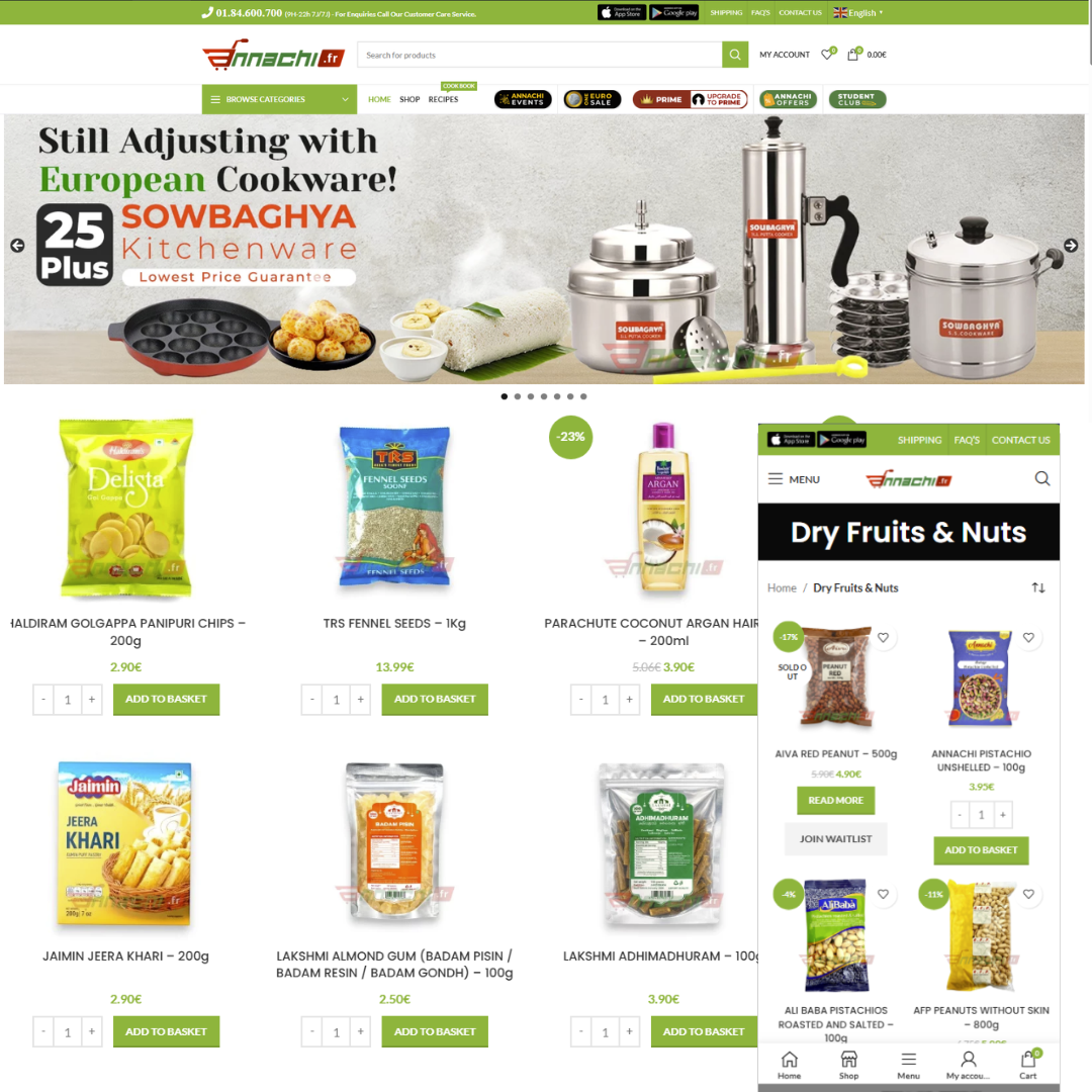 Home website portfolio annachi france